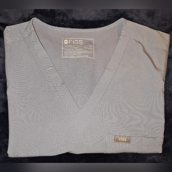 Figs Tops Figs Catarina Limited Edition Vapor Blue Space Dye Size